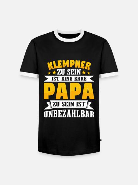 Klempner - Männer Kontrast-T-Shirt - Schwarz/Weiß