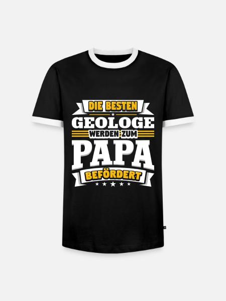Geologe - Männer Kontrast-T-Shirt - Schwarz/Weiß