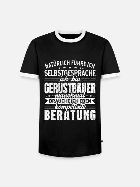 Gerüstbauer - Männer Kontrast-T-Shirt - Schwarz/Weiß
