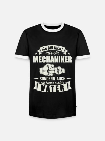 Mechaniker - Männer Kontrast-T-Shirt - Schwarz/Weiß