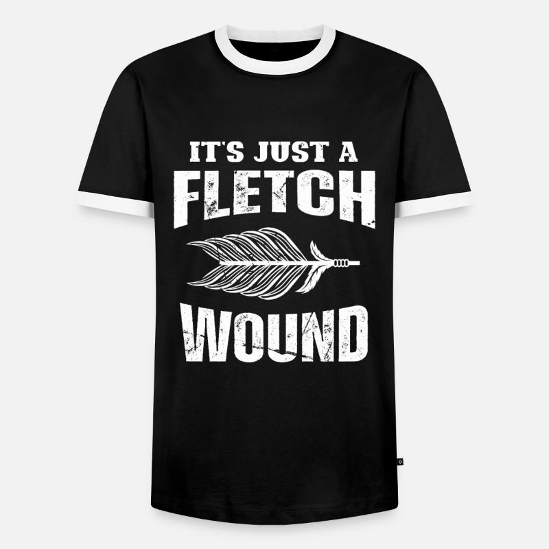 Archery Bogenschießen Bogen - Männer Kontrast-T-Shirt - Schwarz/Weiß