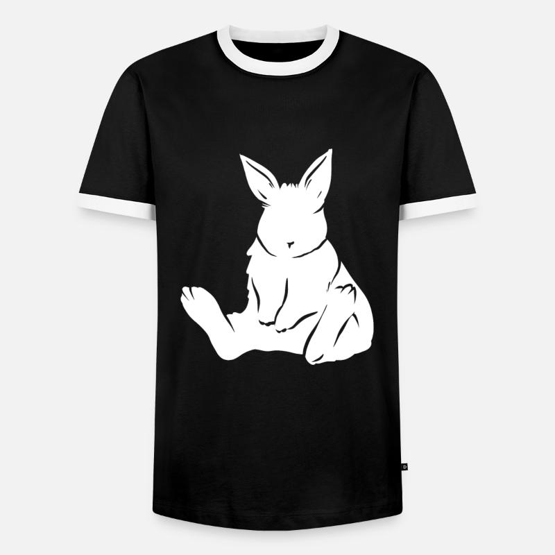 Rabbit - Men's Ringer Shirt - black/white
