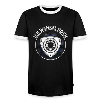 Wankelmotor Umdrehungen Auto Freak KFZ Mechaniker - Männer Kontrast-T-Shirt - Schwarz/Weiß - Vorne - AI Model Female 172 light (172cm) & AI Model Male 178 light (178cm)