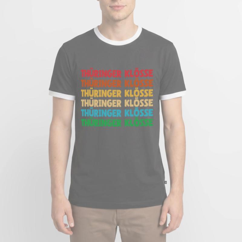 German food, dumplings, Thuringia, dialect, dialect Men's Ringer Shirt