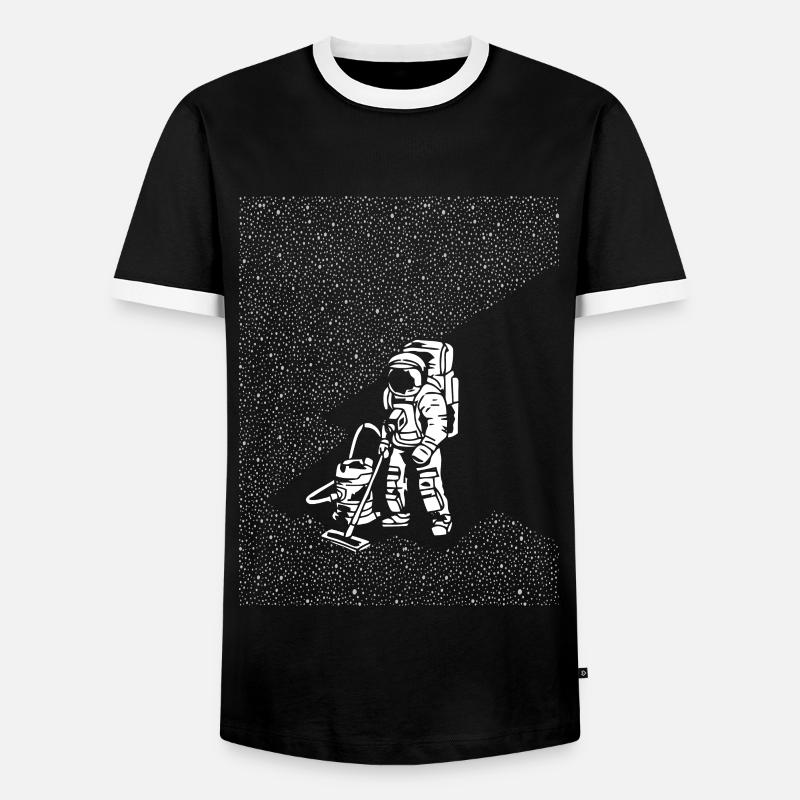 Galaxy - Männer Kontrast-T-Shirt - Schwarz/Weiß