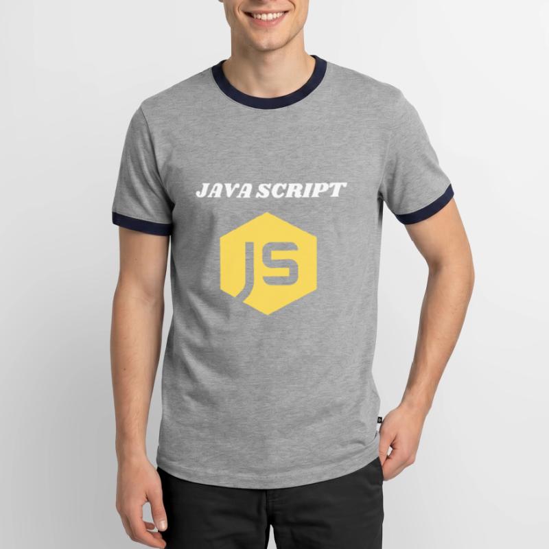 JavaScript Programmeur T-shirt contrasté Homme