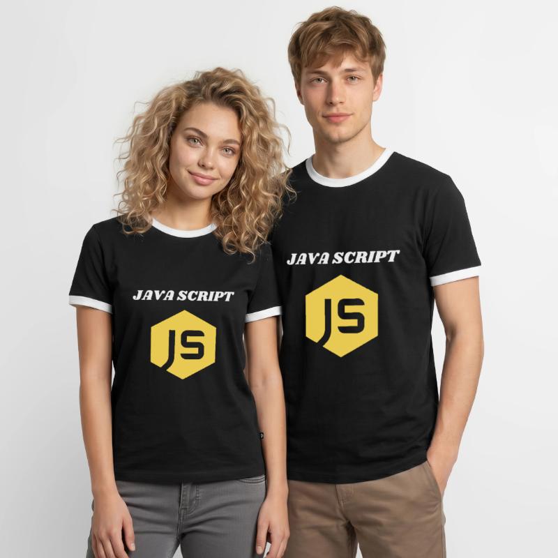 JavaScript Programmeur T-shirt contrasté Homme
