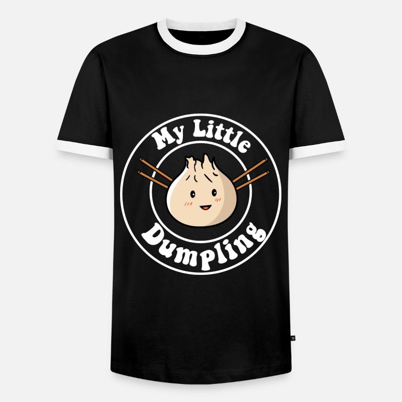 Mein Kleiner Dumpling - Männer Kontrast-T-Shirt - Schwarz/Weiß