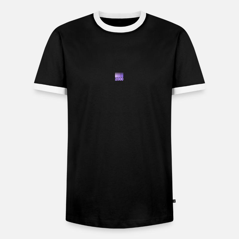 2000 2000 - Men's Ringer Shirt - black/white