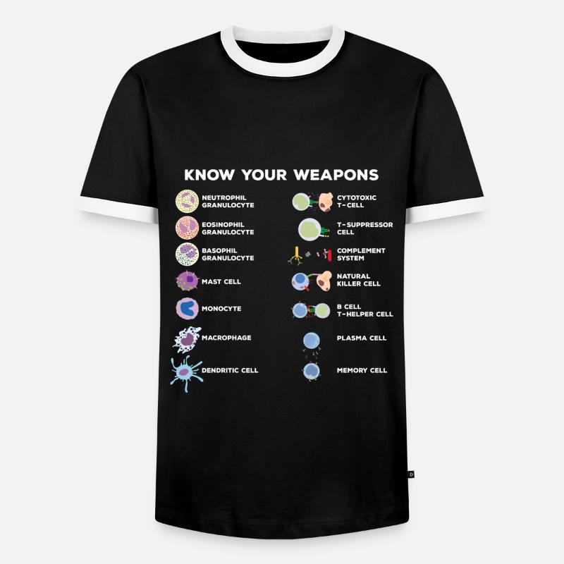 Science Experiments - Men's Ringer Shirt - black/white