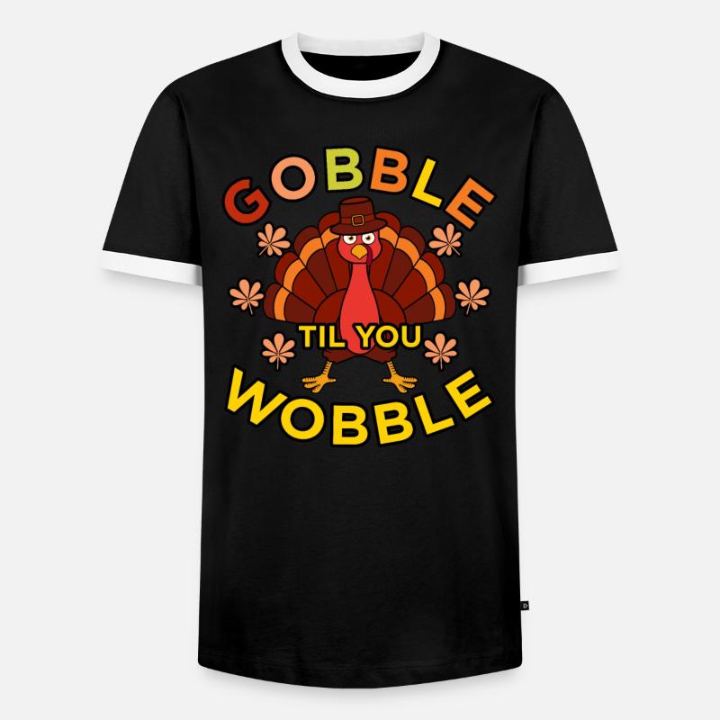 Devour them until they - Men's Ringer Shirt - black/white