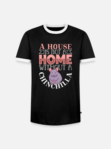 Chinchilla Liebhaber Geschenk Geschenkidee - Männer Kontrast-T-Shirt - Schwarz/Weiß