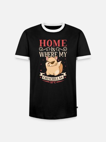 Chinchilla Liebhaber Geschenk Geschenkidee - Männer Kontrast-T-Shirt - Schwarz/Weiß