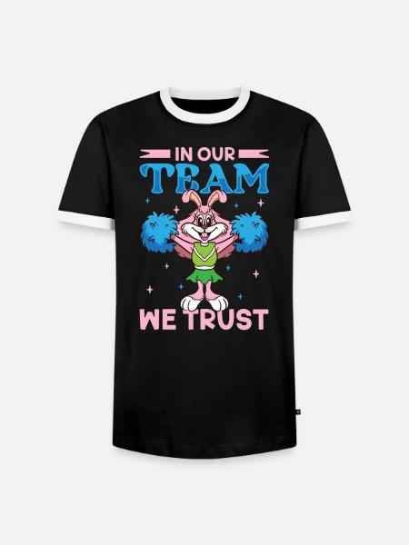 Cheerleader Cheerleader-outfit - Männer Kontrast-T-Shirt - Schwarz/Weiß