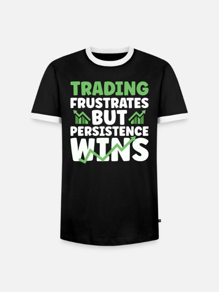 Börsenhändler, Forex-händler, Anlegerhandel - Männer Kontrast-T-Shirt - Schwarz/Weiß