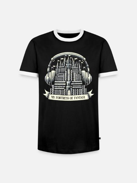Geschenk Für Buchliebhaber Mit - Männer Kontrast-T-Shirt - Schwarz/Weiß