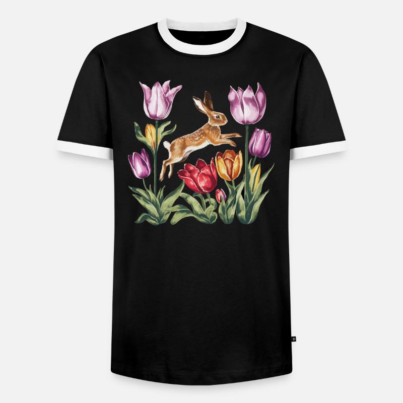 Ostara Eostre Equinox Witch Pagan Goddess Rituals - Men's Ringer Shirt - black/white