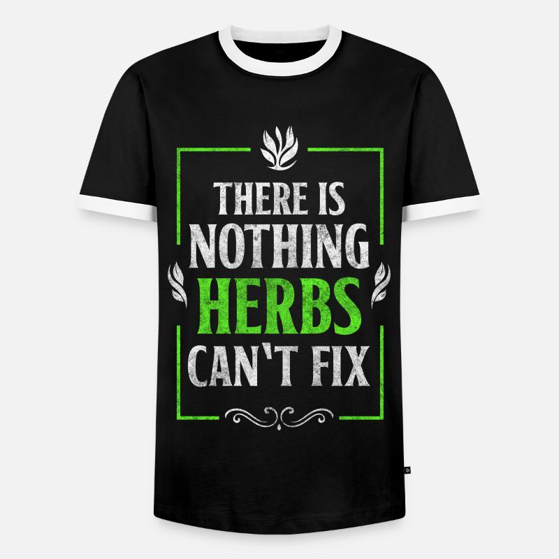 Potion Druid Naturopath - Men's Ringer Shirt - black/white