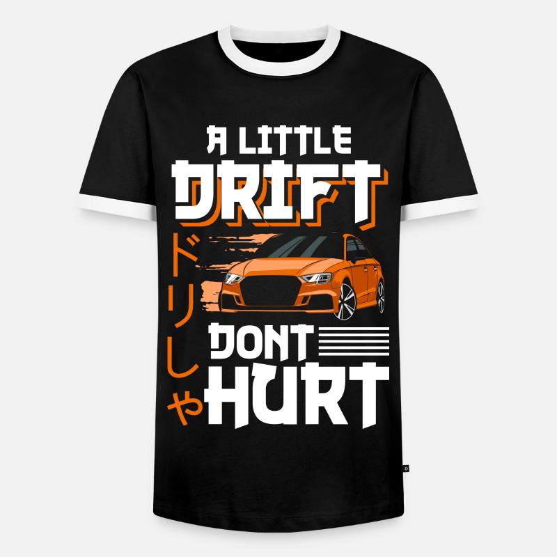 Driften Quer - Männer Kontrast-T-Shirt - Schwarz/Weiß