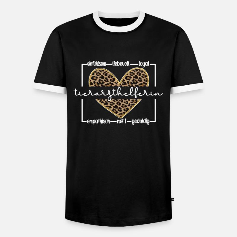 Veterinary Assistant Veterinary Assistant - Men's Ringer Shirt - black/white