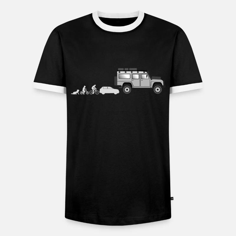 Evolution Landi 2 - Men's Ringer Shirt - black/white