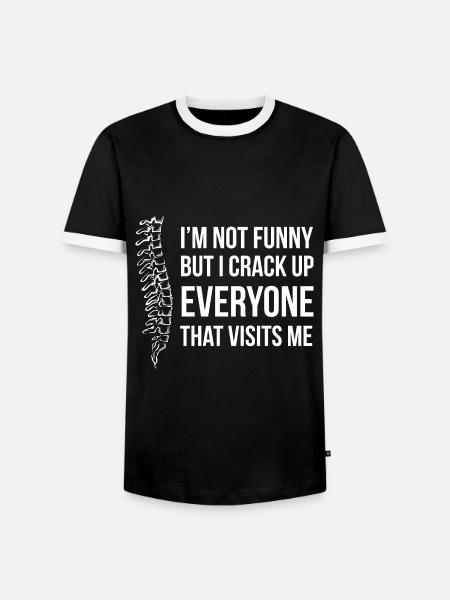 Physiotherapist Chiropractor Physiotherapy - Men's Ringer Shirt - black/white