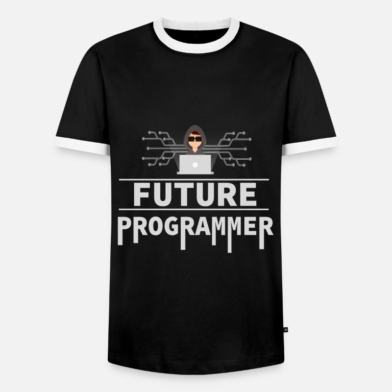 Programmierer Coder Software Entwickler - Männer Kontrast-T-Shirt - Schwarz/Weiß