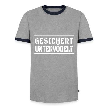 Underbirds sécurisé pour la fête des pères style Malle - T-shirt contrasté Homme - gris/marine  - Devant - AI Model Female 172 light (172cm) & AI Model Male 178 light (178cm)