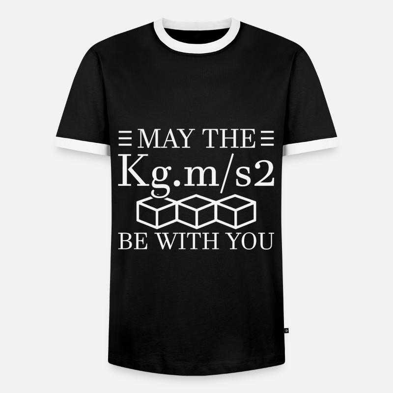Physics Physicist - Men's Ringer Shirt - black/white