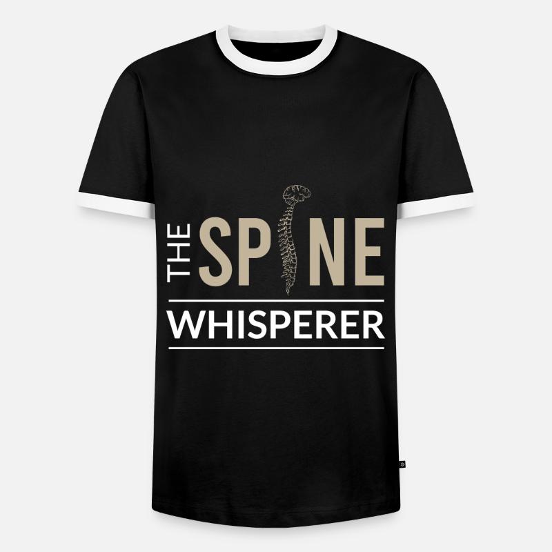 Physiotherapie - Männer Kontrast-T-Shirt - Schwarz/Weiß