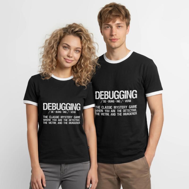 Computer Scientist Coding - Debugging Programming Men's Ringer Shirt