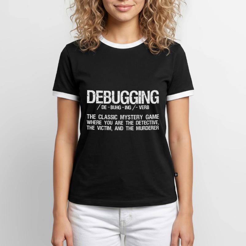 Computer Scientist Coding - Debugging Programming Men's Ringer Shirt