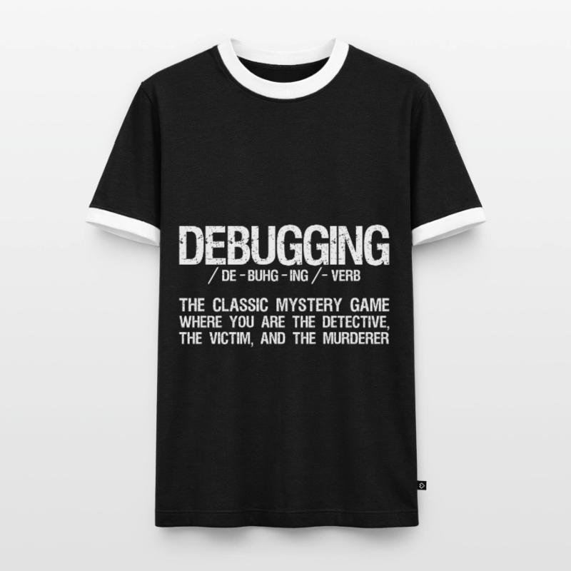 Computer Scientist Coding - Debugging Programming Men's Ringer Shirt