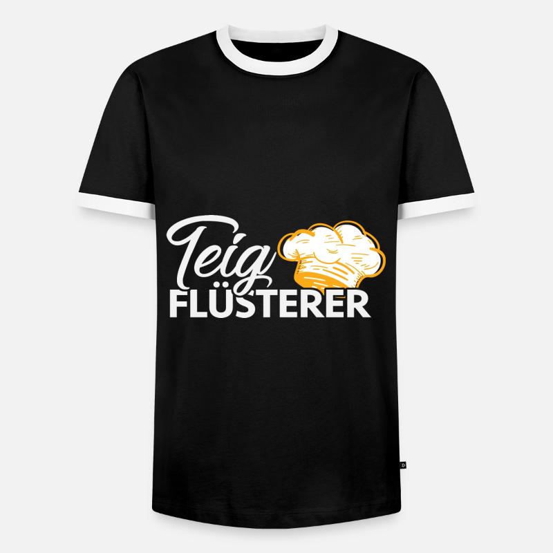 Bäcker Backen Konditor - Männer Kontrast-T-Shirt - Schwarz/Weiß