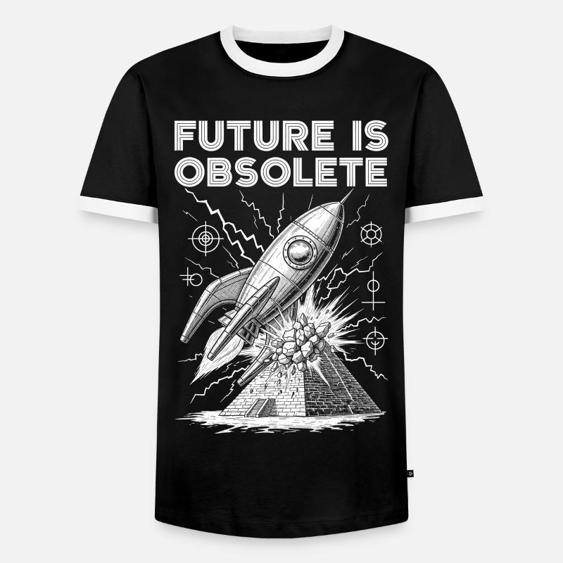 Future Vision Space Design - Men's Ringer Shirt - black/white