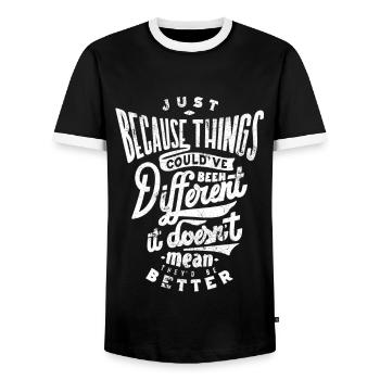 MEILLEUR MEILLEUR MEILLEURS MEILLEURS DICTONS CHOSES DRÔLES MOTIFS - T-shirt contrasté Homme - noir/blanc - Devant - AI Model Female 172 light (172cm) & AI Model Male 178 light (178cm)