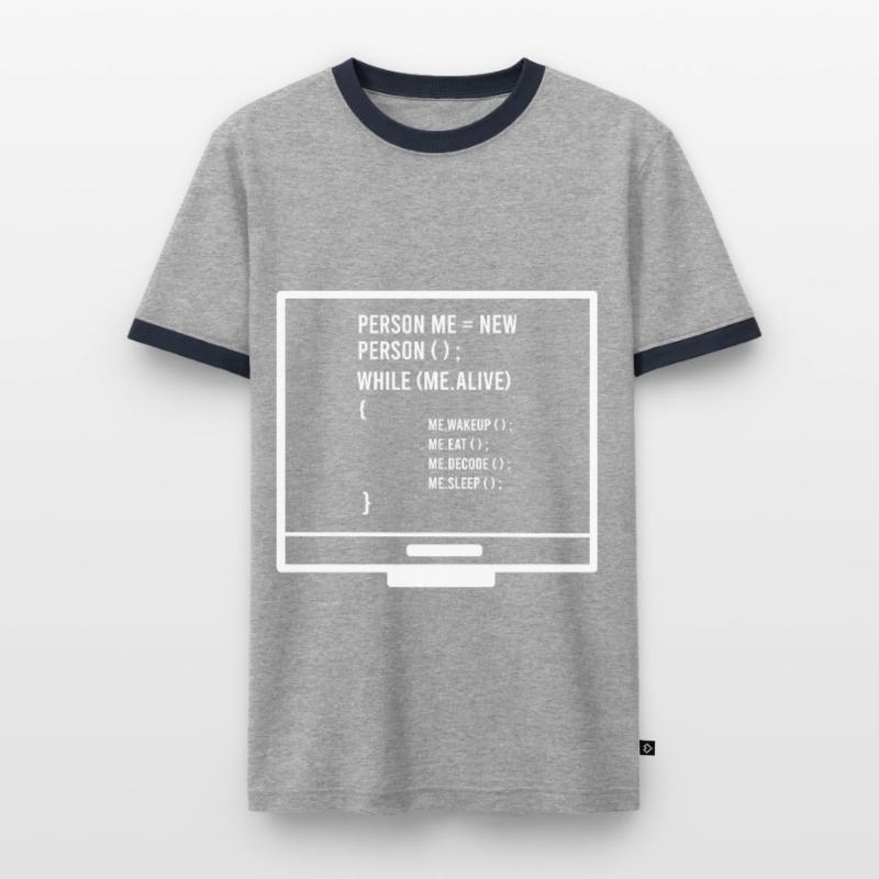 Programmation programmation Programmeurs d’ordinateur T-shirt contrasté Homme