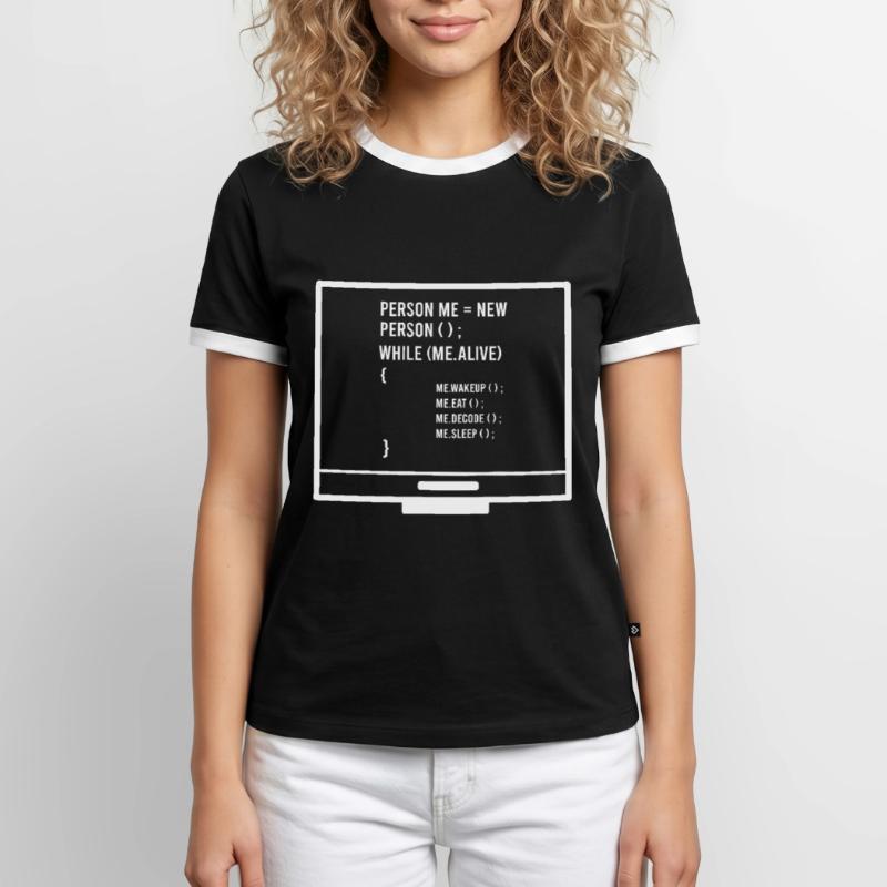 Coding Programming Computer Programmer Men's Ringer Shirt