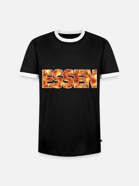 Essen - Männer Kontrast-T-Shirt - Schwarz/Weiß