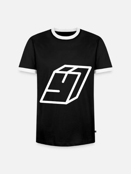 Gliederungsbuchstabe Y - Männer Kontrast-T-Shirt - Schwarz/Weiß