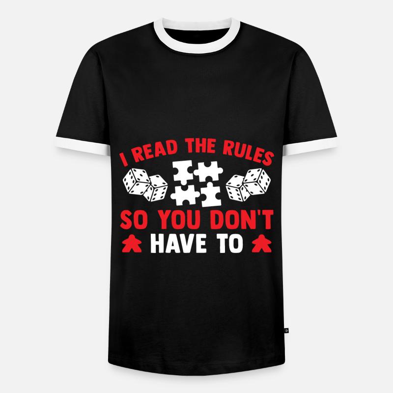 Brettspiel Nerd Geschenke Board Games - Männer Kontrast-T-Shirt - Schwarz/Weiß