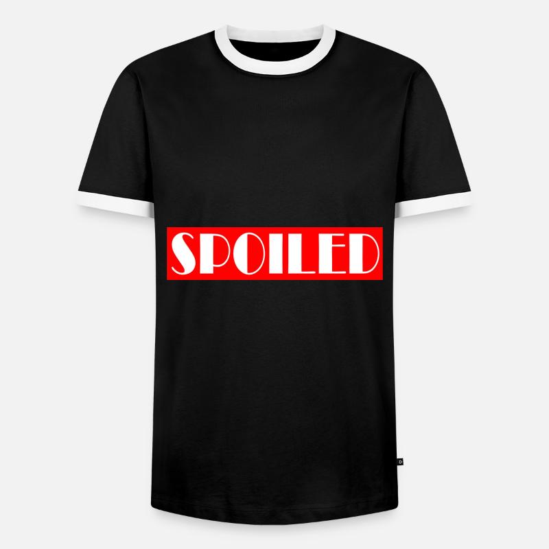 SPOILED - Men's Ringer Shirt - black/white