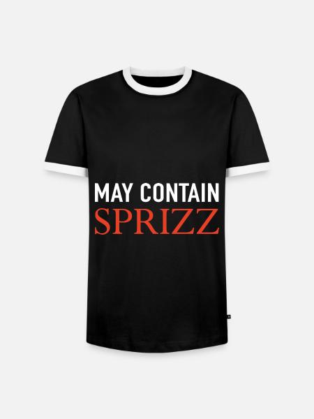 May Contain Sprizz - Männer Kontrast-T-Shirt - Schwarz/Weiß