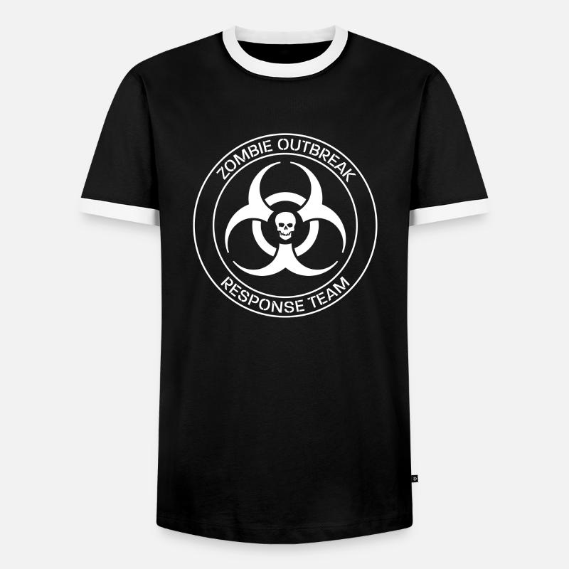Zombies Outbreak Response Team - Männer Kontrast-T-Shirt - Schwarz/Weiß