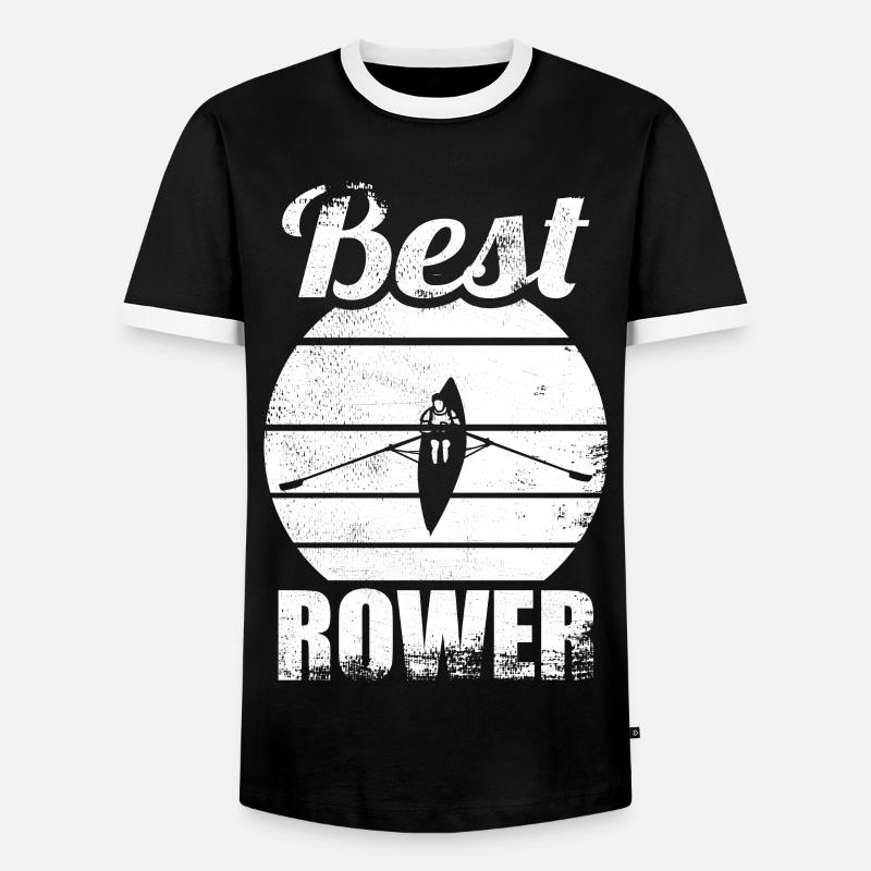 Rower - Men's Ringer Shirt - black/white