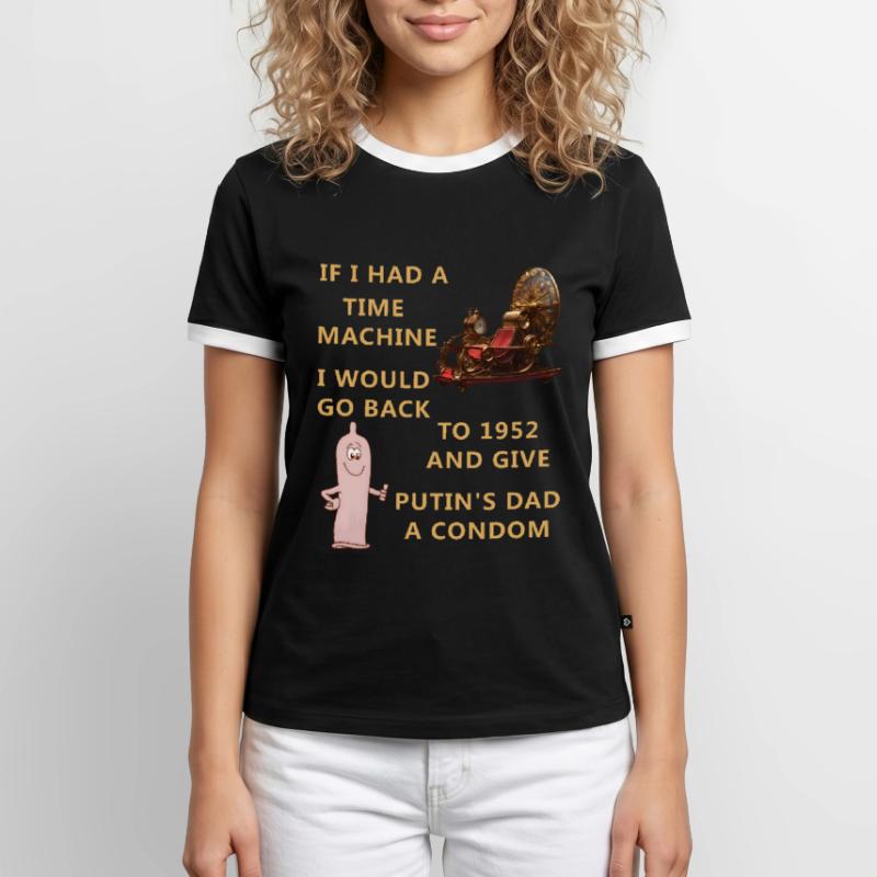 SI J’AVAIS UNE MACHINE À REMONTER LE TEMPS... T-shirt contrasté Homme