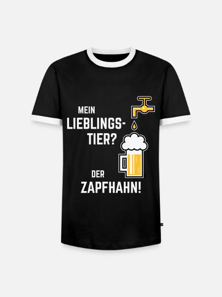 XLieblingstier (Dreifarbig) - Männer Kontrast-T-Shirt - Schwarz/Weiß