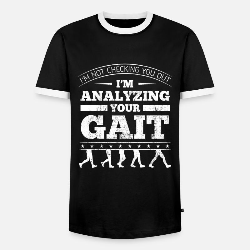 I'm Analyzing Your Gait - Männer Kontrast-T-Shirt - Schwarz/Weiß
