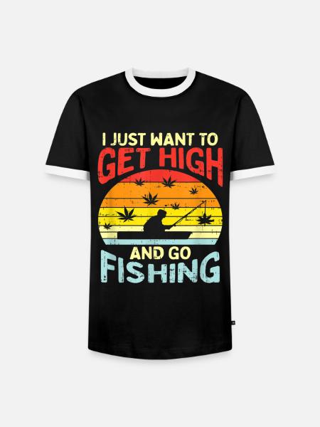 Cannabis Hemp THC 420 - Men's Ringer Shirt - black/white