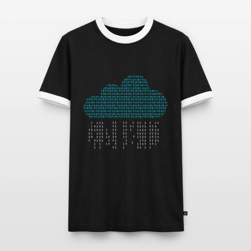 Software Engineer Binary Codes Männer Kontrast-T-Shirt